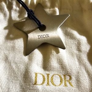 Christian Dior Silver Grey Star Bag Charm
